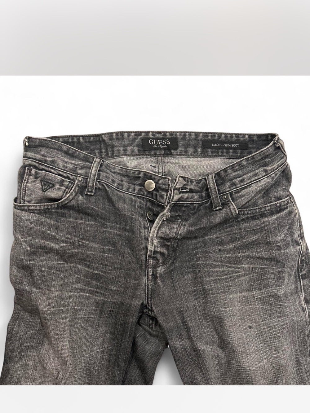 GUESS Black Wash Slim Boot Jeans